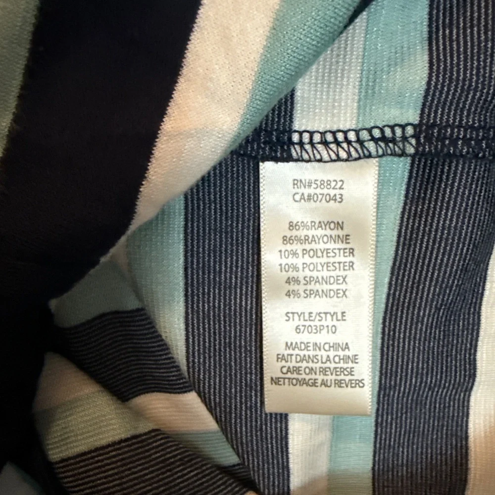 MAX STUDIO Striped Midi Skirt Size Medium